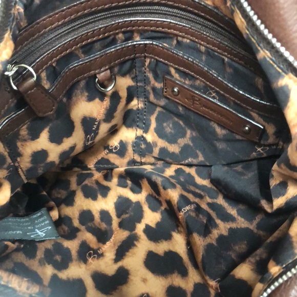 B. Makowsky Monaco Brandy Pebbled Leather Bag - Picture 7 of 12